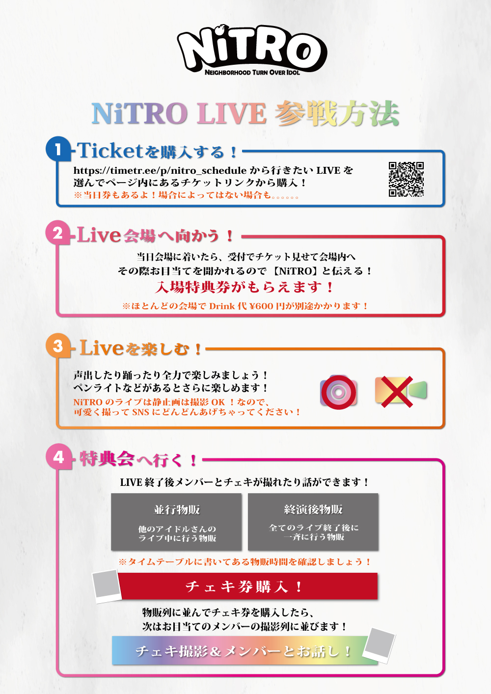 Live & 特典会 Regulation | NiTRO